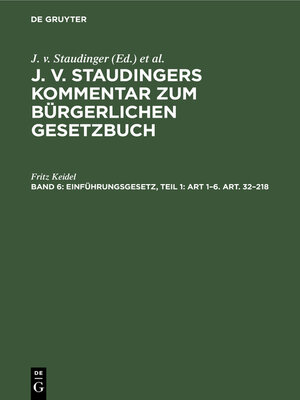 cover image of Einführungsgesetz, Teil 1